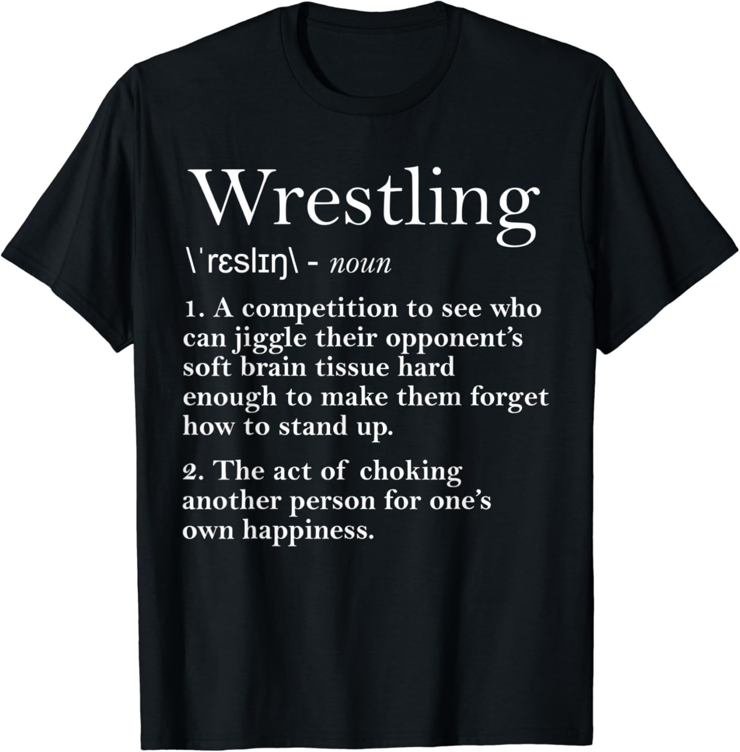 Lustige WrestlerDefinition Wrestling Definition TShirt Amazon.de